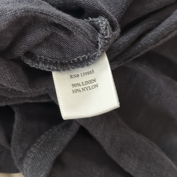 Bobi Linen Blend Navy Tank Top - sz M - Picture 6 of 6